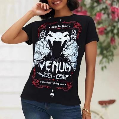 Maglietta estiva da donna a maniche corte, con stampa, alla moda, casual, girocollo, comoda, da donna.