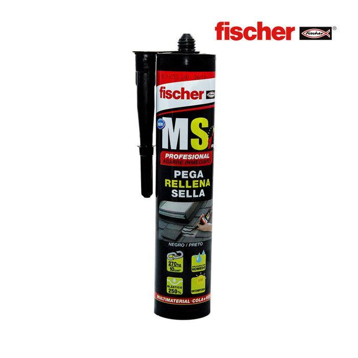Colle - Fischer - 540330 - Polimero MS Professionnel - Noir - Application Élastique