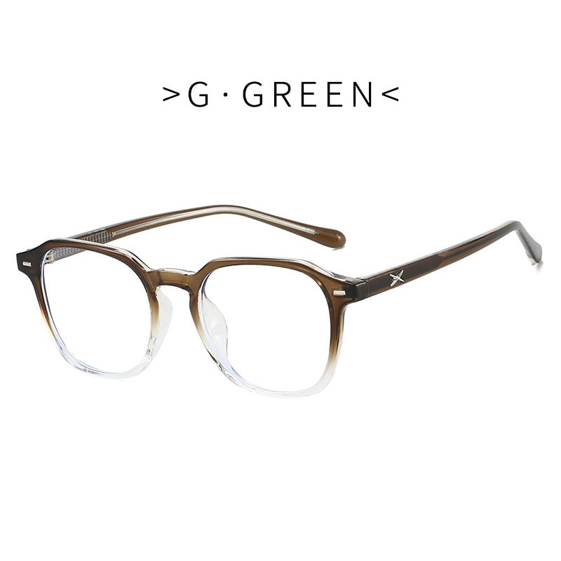 Men's and Women's Anti Blue Light Glasses - Square Women's Transparent Glasses for Daily Commuting