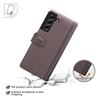 For Samsung Galaxy S21 FE 5G Case Genuine Split Leather Phone Cover with Wallet Stand