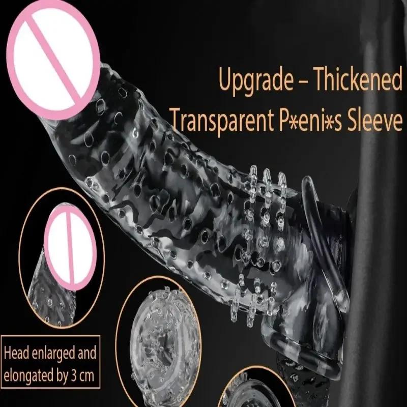 Penis sleeve for men jj thickening and lengthening spike braces sexual apathy special particles condom sex products