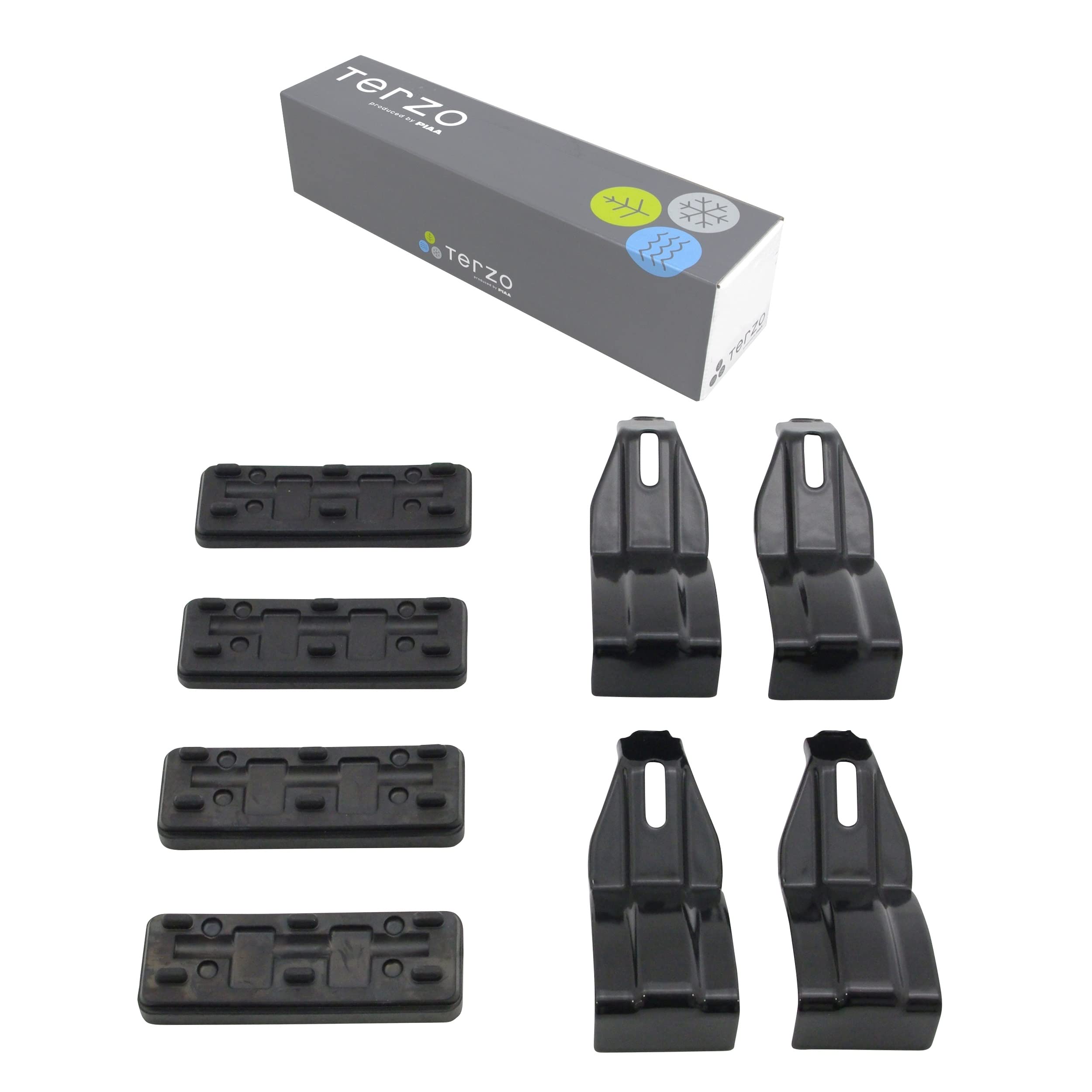 

Багажник на крышу Terzo Базовый держатель 4 штуки Черный EH428 (от ПИАА) [Toyota C-HR NGX5# ZYX1#] чёрный