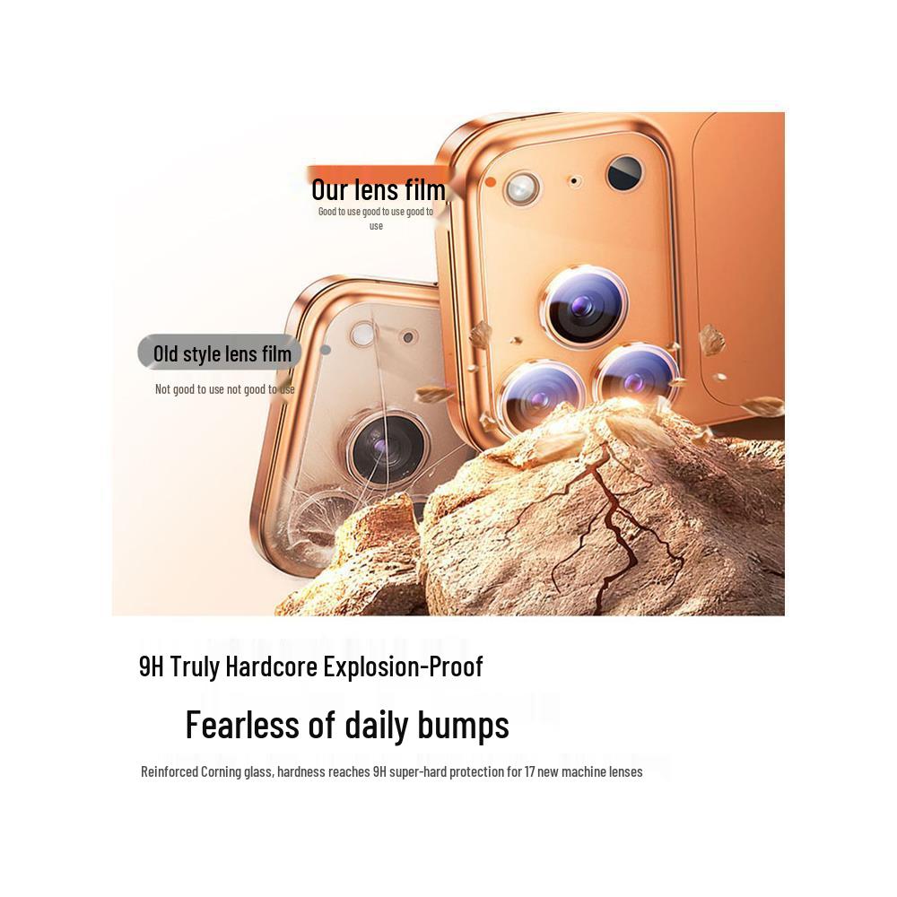 Transparent Lens Film for iPhone 15/14PM: Full Coverage Rear Camera Protector