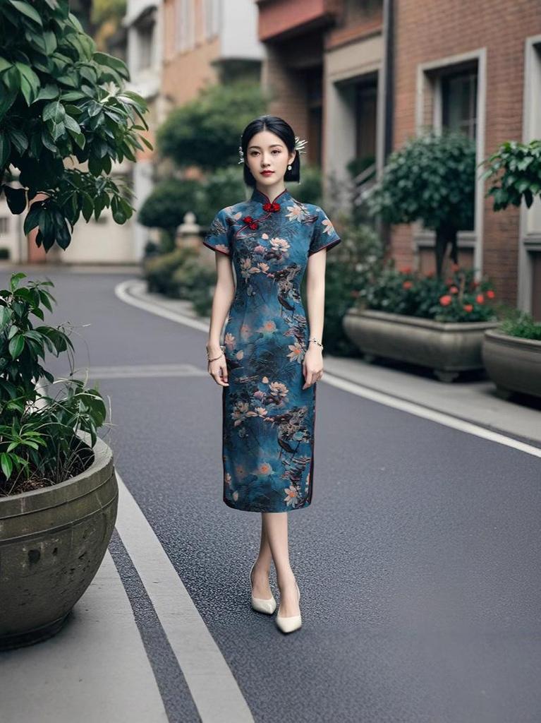 2025 Retro-Style Qipao: Chinese Bone-Piercing Design for Young Women, Daily Wear, Modern National Trend