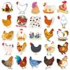 50 Creative Waterproof Cartoon Animal Stickers for DIY Skateboards, Phone Cases, Suitcases
