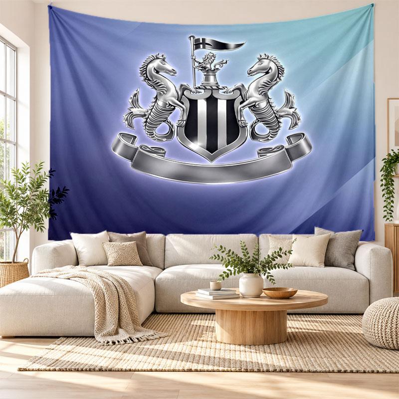 Newcastle United Football Wall Tapestry, Soft Fabric Wall Hanging, Decorative Backdrop For Bedroom Home Wall Art