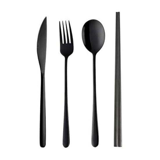 Hive Mind Scandinavian-style Cutlery Assortment Set Spoon Fork Knife Chopsticks 4-piece