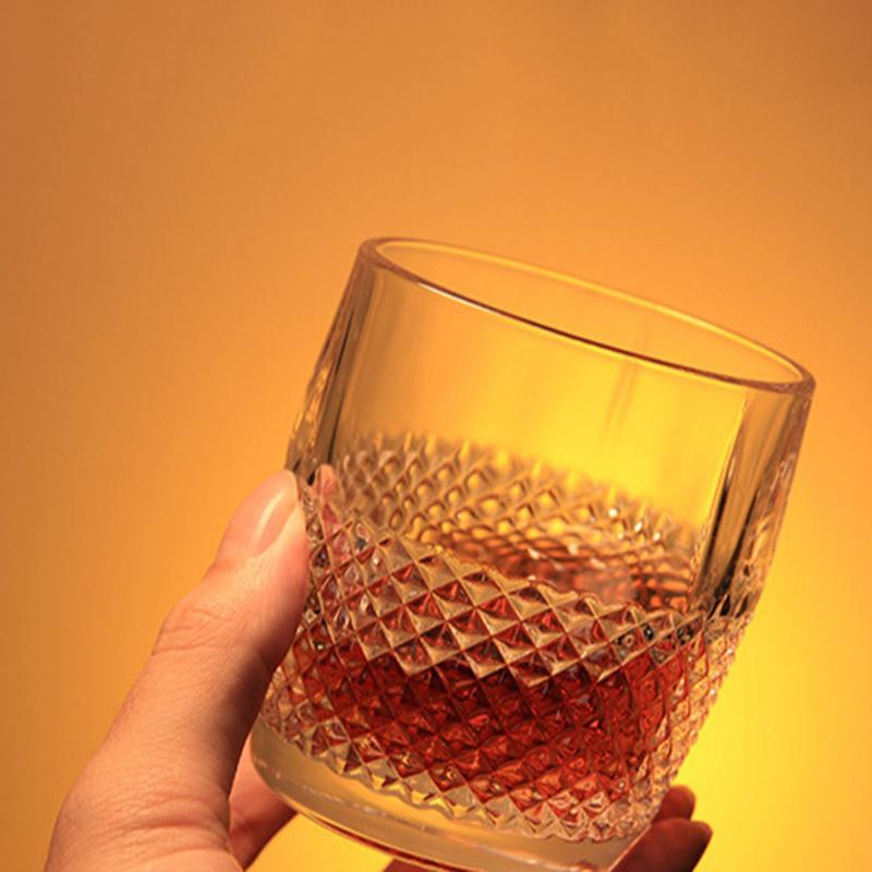 11oz sklenice na víno 315ml diamantová malba džusový hrnek průhledný whisky koktejlový nápojový hrnek pro domácnost nádobí na nápoje párty dárky hrnek