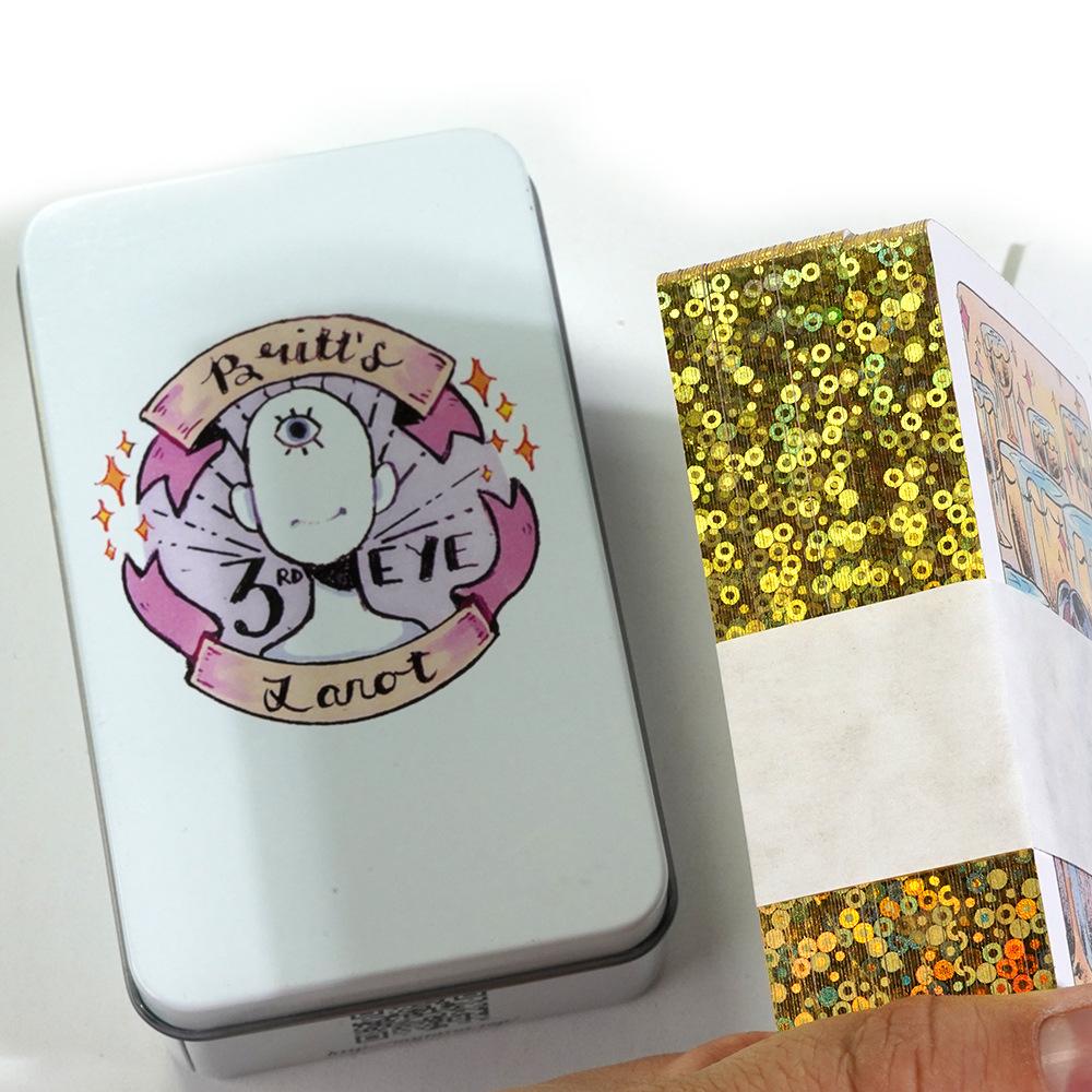10.3*6 Cm Britt's Third Eye Tarot In A Tin Box with Guidebook 78Pcs