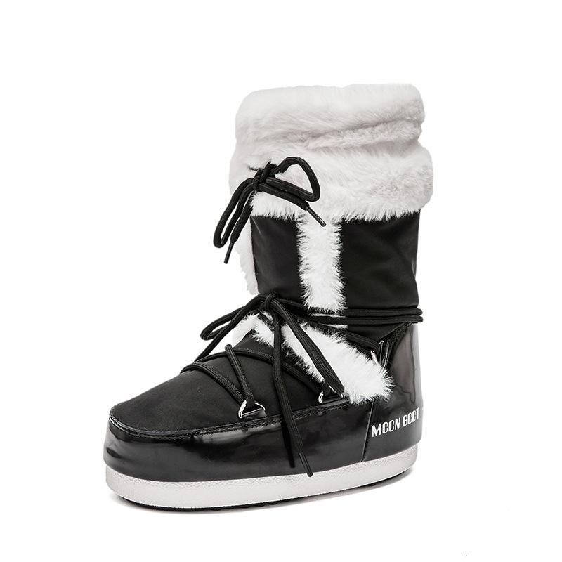 Super Fire Thick-soled Inner Height-increasing Snow Boots for Women's 2025 Winter Thickened Warm and Non-slip Large Northeast Waterproof Cotton Boots