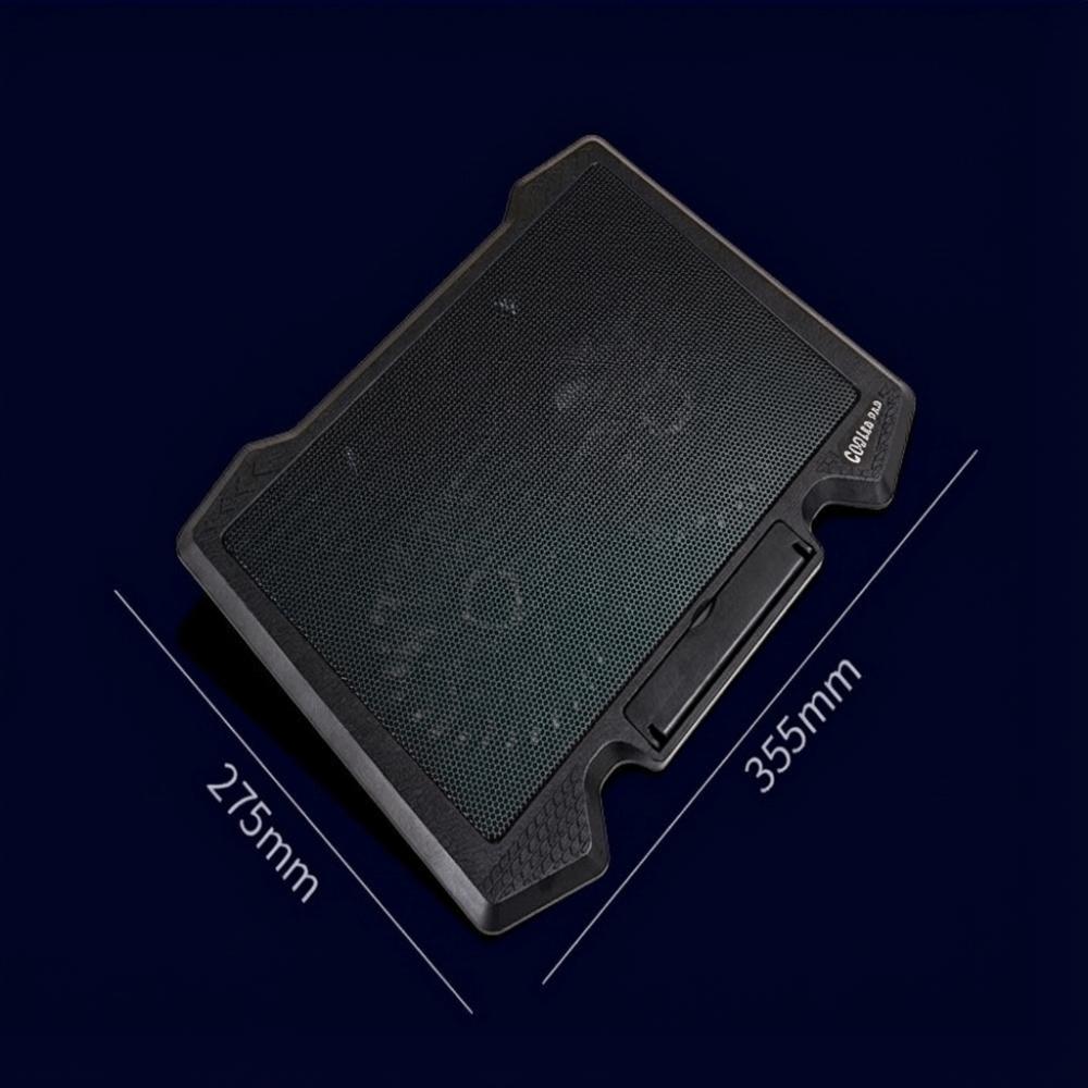 13 14 15.6 17 inch Laptop Cooling Pad LED Light USB Powered Notebook Cooling Fan Heat Dissipation Quiet Laptop Stand Base