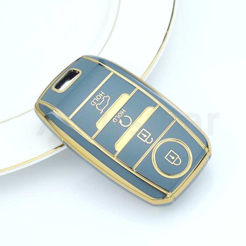 3/4 Buttons Shell For Kia Picanto Sportage RIO 3 Cerato 4 Soul K5 Ceed Optima Seltos Sorento TPU Car Key Case Cover Accessories