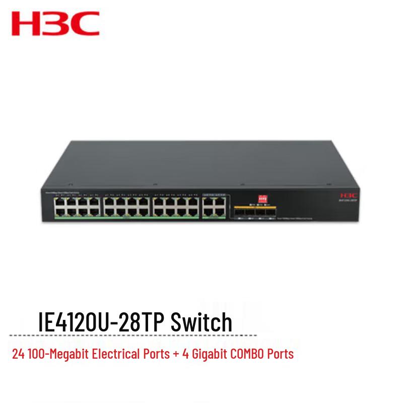 

H3C IE4120U-28TP Fanless Unmanaged Industrial Ethernet Switch