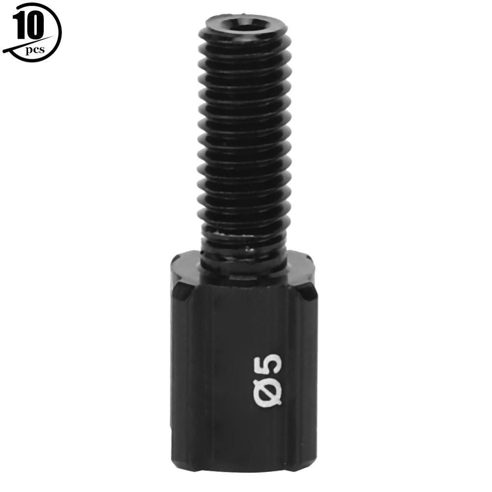 10pcs Black Brake Cable Screw Aluminium Alloy Thumb Shifter Adjuster Screw  Cycles Accessories