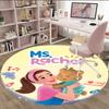 1pc Ms Rachel4 Print Round Carpet Chair Round Carpet Suitable for Bedroom Living Room Home Decorative Carpet