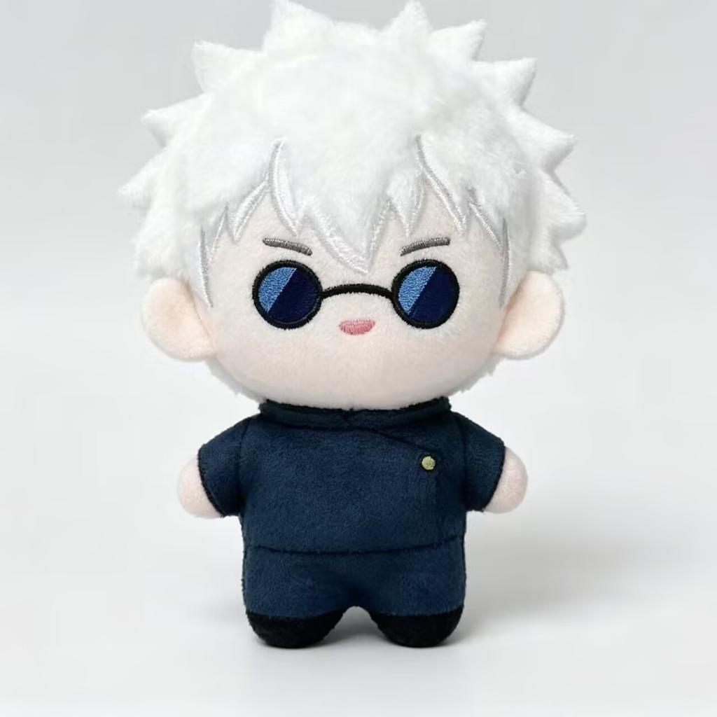 Kawaii 10cm Nanami Kento Plush Doll Pendants Mini Gojo Satoru Keychain Plush Toy Bag Fushiguro Megumi Stuffed Doll Birthday Gift