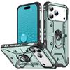 For iPhone 17 Pro Max Case PC+TPU Anti-Drop Phone Cover with Ring Kickstand