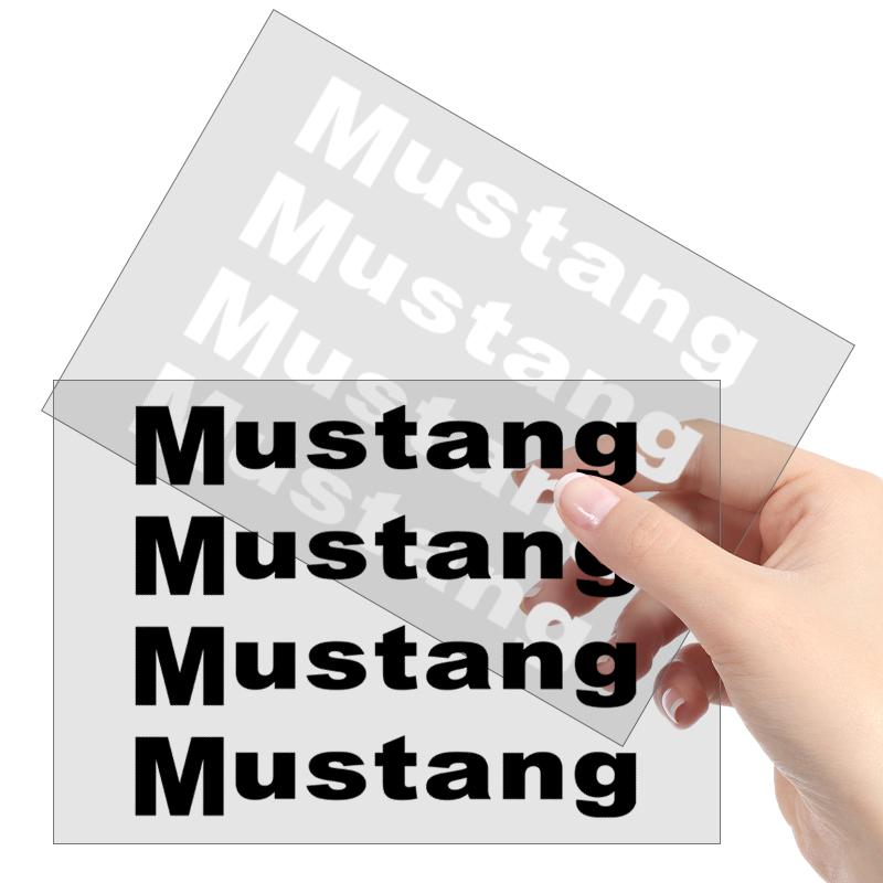 4Pcs Car Door Handle Stickers Tire Rear View Mirror Decals For Ford Mustang ST Line Mondeo Focus Fiesta Escape Kuga Ecosport Ranger EXplorer Stickers