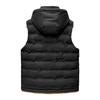 Men's Trendy Hooded Sleeveless Cotton Vest for Autumn/Winter