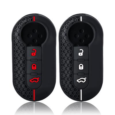 Silicone Key Case Remote Fob Car Key Cover For Peugeot Boxer For Citroen Jumper For Fiat 500 Panda Ducato 500L Punto Lancia Musa