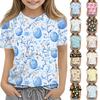 Barnens påsktryckta runda halsen kortärmad avslappnad t-shirt