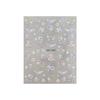 Monet Garden Gilded Flower Nail Stickers - 3D Imitation Dried Flower Design