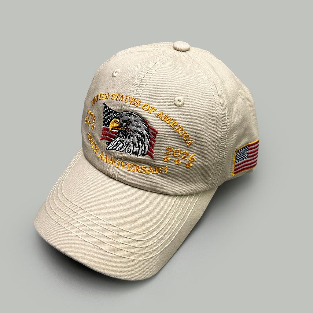 Four Seasons Personality American Embroidery Eagle Letter Baseball Cap Men'S And Women'S Shade Street Vintage Cap