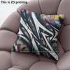 Graffiti Art Throw Pillow Covers Pattern Cushion Cover Suitable for Sofa Bedroom Car Pillow Cover