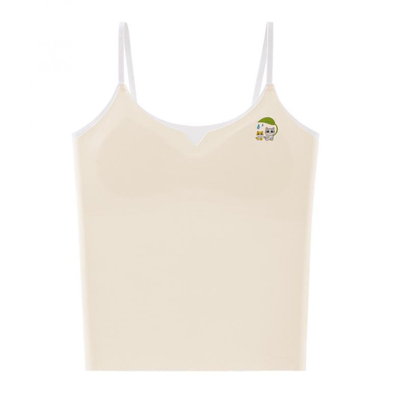 Девочковый тренировочный топ-бра с фиксированной чашкой для возраста 9-12 лет XL (95-125 jin)