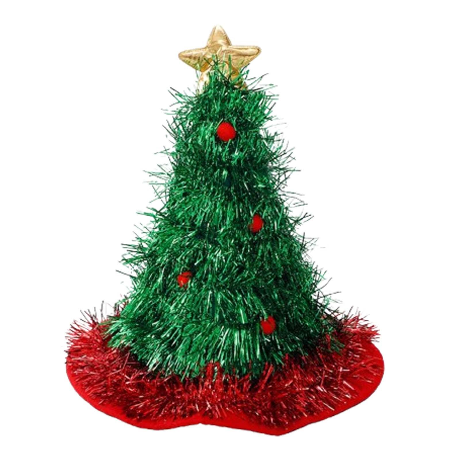 

Santa Hat Christmas Decoration Hat Christmas Tree Headdress Headband Accessories One Size