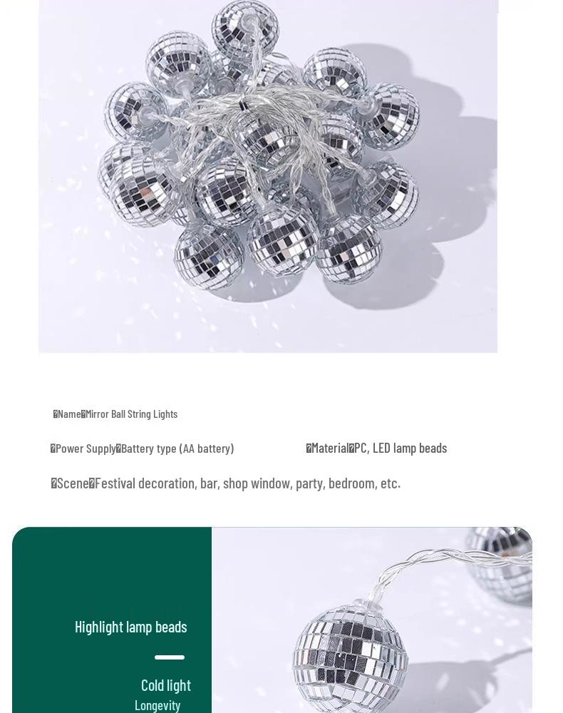 LED Moroccan Solar Festival String Lights - Christmas Bar Decoration