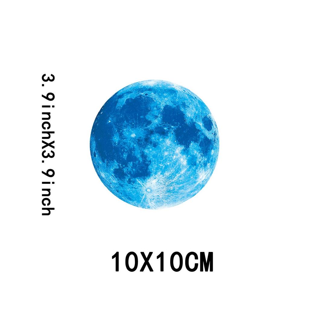 Glowing Moon & Planet Wall Stickers for Kids' Rooms