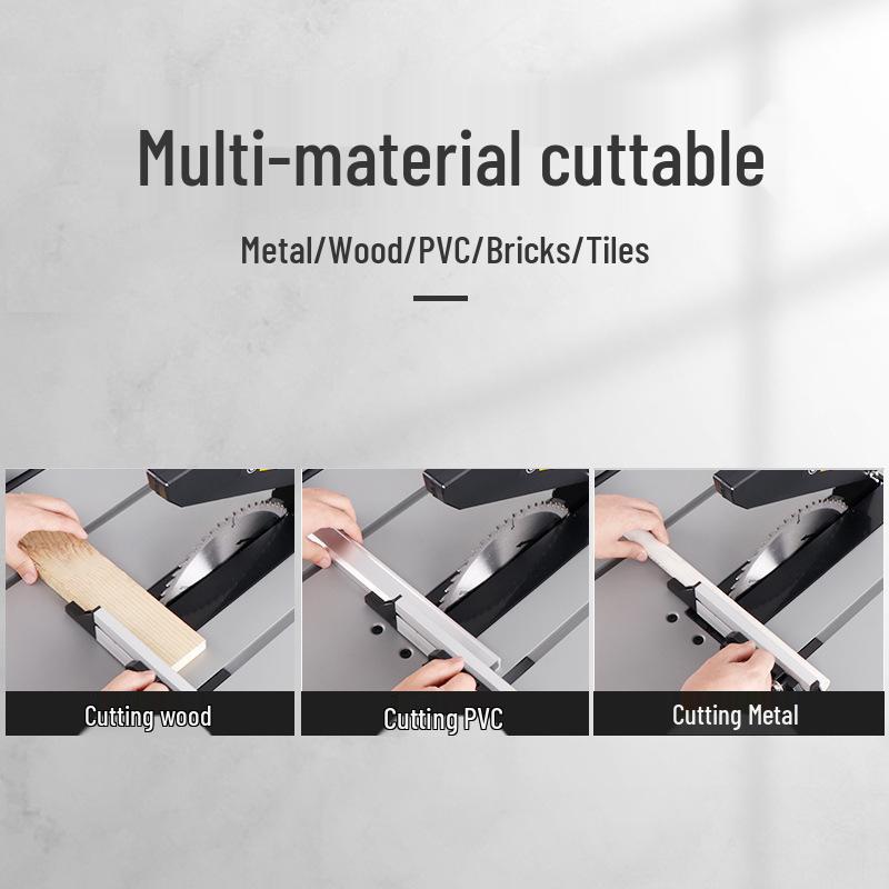 Compact Dust-Free Multifunctional Table Saw for Woodworking