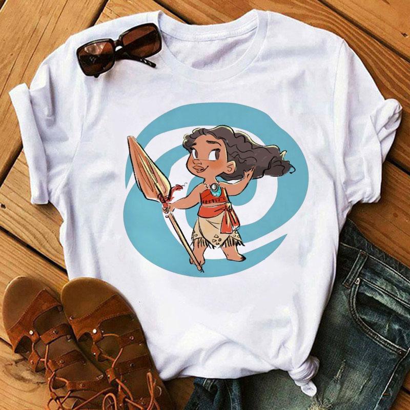 Disney Cartoon Princess Printed Women T-shirt Kawaii Graphic Printed T Shirt Summer Casual Short Sleeve Female Tops Tshirt Tees