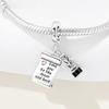 PANPOKI Copper Metal Romantic Declaration of Love Authentic Original Pendant Bead Components Bracelet High Quality Fine Jewelry Charm Bead Components