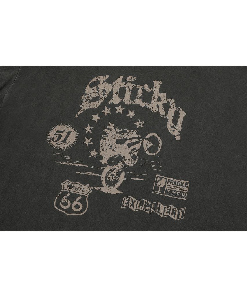 CPGN STUDIO Willy Layered Pigment Long Sleeve Smoke Black