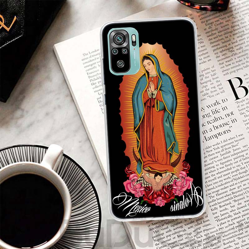 Jungfrau von Guadalupe Jungfrau Maria Hülle Für Xiaomi Redmi Note 10 9S 9 8T 8 Pro 7 5 Mi 9T 10T 11T 12T 11 12 Lite 12X A3 A2 A1 Druck
