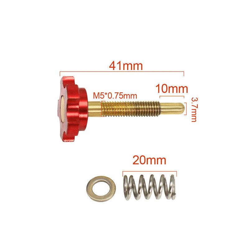 Motorcycle Manual Choke Starter Plunger Switch Carburetor Idle Adjuster Screw Motorbike Accessories for 21-34MM PWK Carburetor