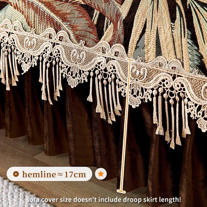 Retro Luxury Slipcover Jacquard Fabric Sofa Cover Living Room Decoration Non-slip Sofa Cushion Four Seasons Universal Sofa Towel