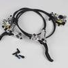 jpfashioning Bicycle Brake Levers, Left and Right Lever Set, 800/1400mm, MTB Bicycle Hydraulic Disc Brake Set, Front and Rear Bike Parts