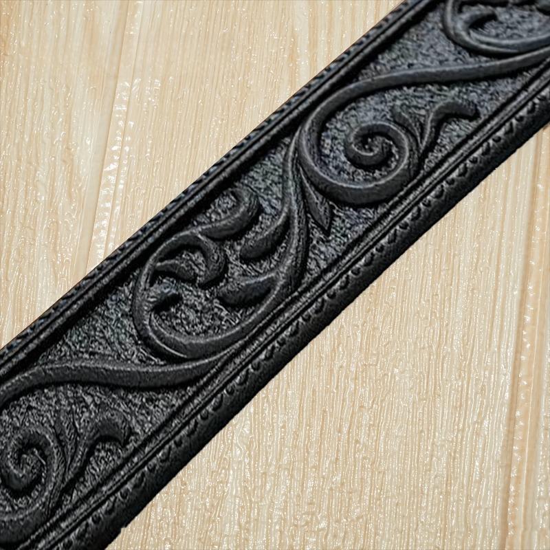 

3D Embossed Flexible Foam Wall Decor,Self-Adhesive Backing Board Trim,Decorative Wallpaper Border,Wall Molding,Baseboard Molding