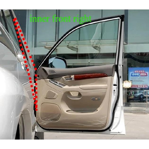 1 Piece Black for Lexus GX470 Rain Weatherstrip for Door Frame for Land Cruiser Prado LCP120 2003-2009