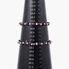 Silver Surgical Ball Point Irregular Garnet Gemstone Bracelet (C2301-Ac951_Wi)