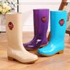 Cow tendon sole king 42 extra large women's high rain boots non-slip kitchen anti-work rubber shoes wear-resistant shoes