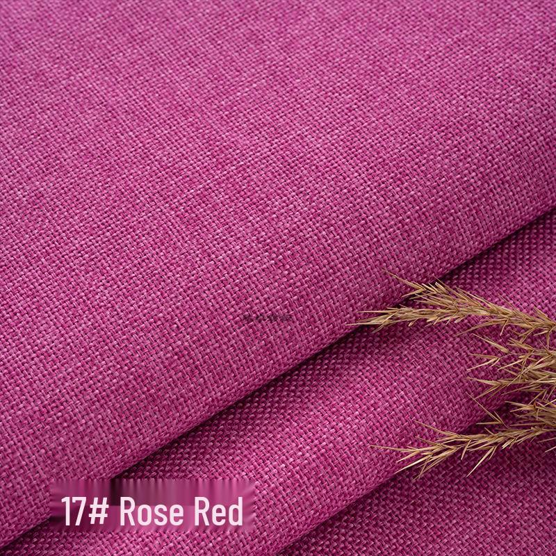 Coarse Plain Linen Fabric: Soft Upholstery, Car Seat, Chair Cushion, Tablecloth, Imitation Linen Cover