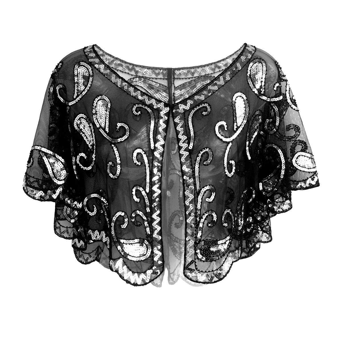 

Европейская и американская ретро-шаль с пайетками 1920-х годов, свадебная рождественская накидка