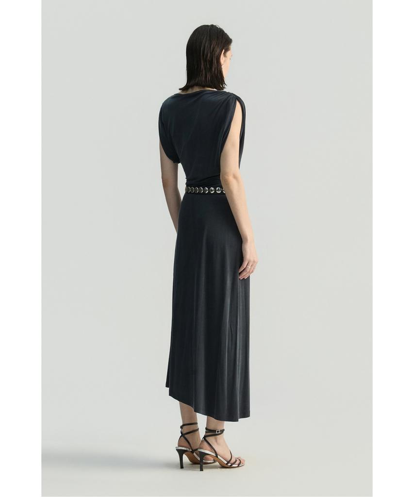 IROWOMEN Keallee Drape Soft Jersey Dress Iodam26110Bkx