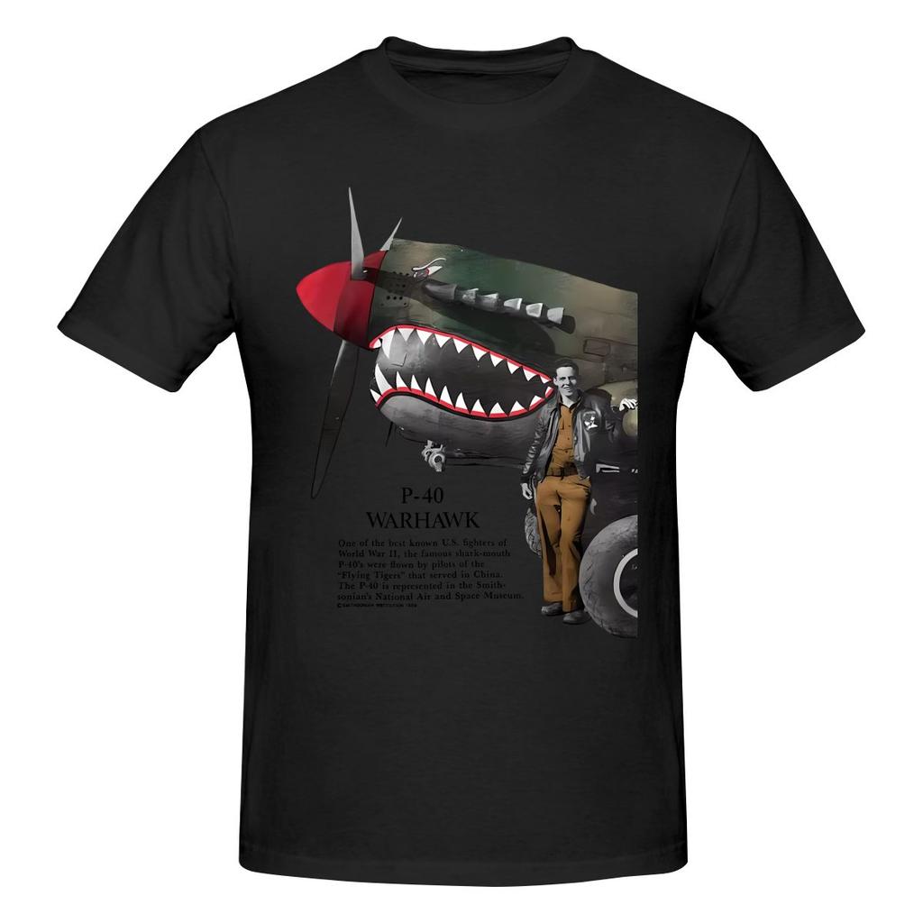 P40 Warhawk Oversize Tshirt Korean Style Casual Threediunisexsional Printing Tshirt