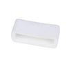5-Pack Watch Accessory Ring Silicone Replacement Ring Strap Holder 22mm, White