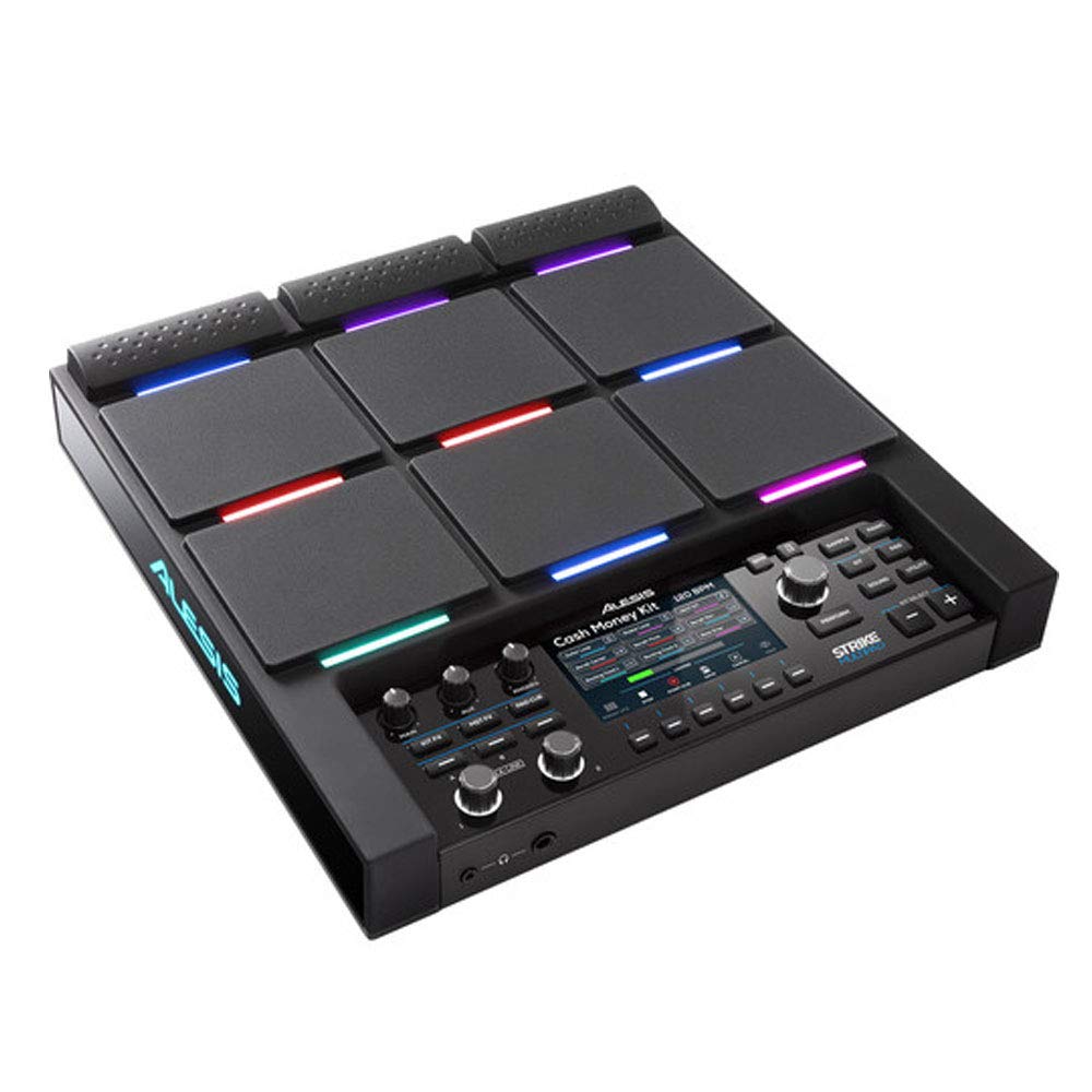 Alesis Strike MultiPad Electronic Percussion SamplerLooper with 4.3-inch Display, Sampling Pads, Sound Card, 9 Velocity-Sensitive Pads, MIDIUSB